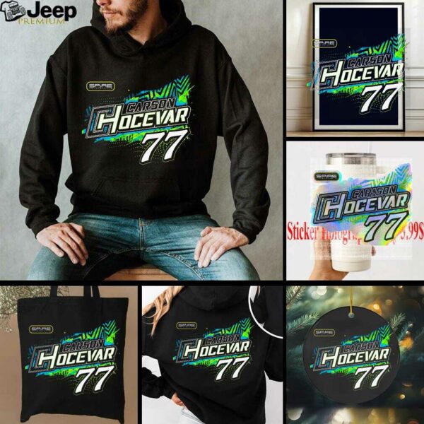 Carson Hocevar Spire Motorsports Black Lifestyle T Shirt