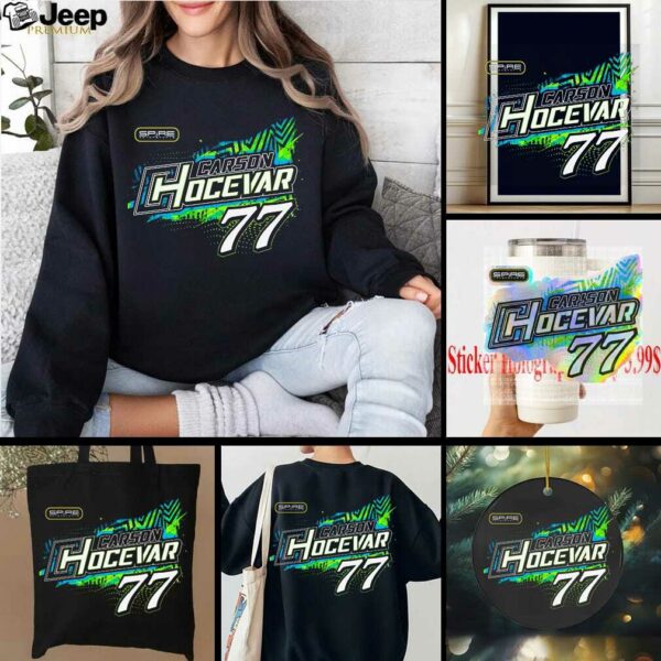 Carson Hocevar Spire Motorsports Black Lifestyle T Shirt