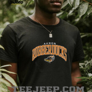 Champion Akron RubberDucks Black Jersey Short Sleeve T Shirt