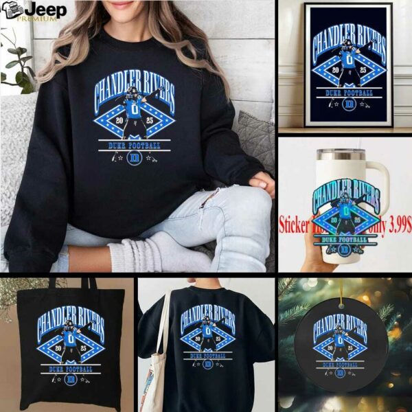 Chandler Rivers illustrated celebration Duke football shirt
