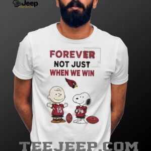 Charlie Brown Snoopy Carolina Panthers Forever Not Just When We Win shirt