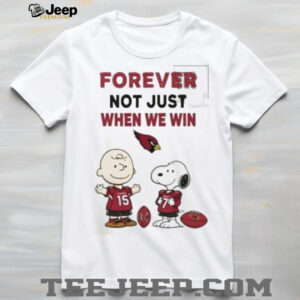 Charlie Brown Snoopy Carolina Panthers Forever Not Just When We Win shirt