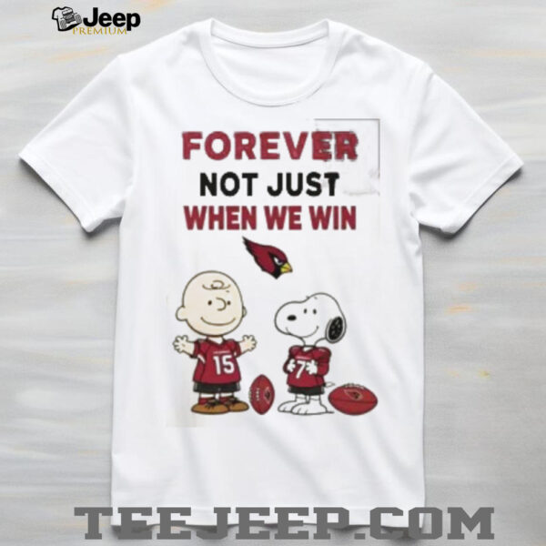 Charlie Brown Snoopy Carolina Panthers Forever Not Just When We Win shirt