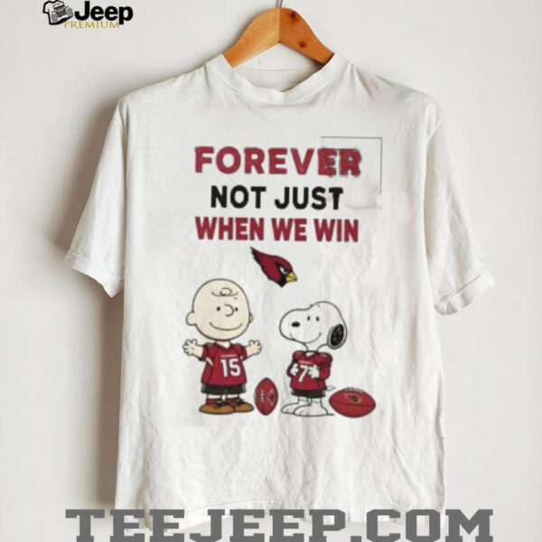 Charlie Brown Snoopy Carolina Panthers Forever Not Just When We Win shirt