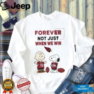 Charlie Brown Snoopy Carolina Panthers Forever Not Just When We Win shirt