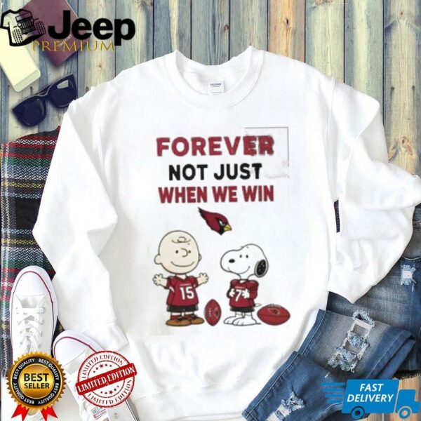 Charlie Brown Snoopy Carolina Panthers Forever Not Just When We Win shirt