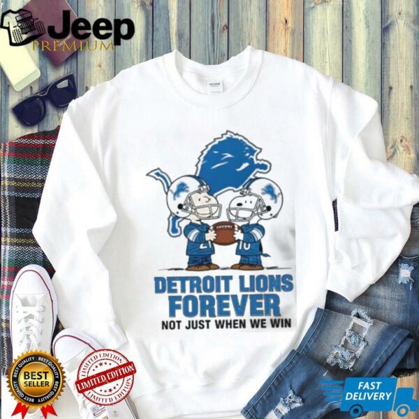 Charlie Brown Snoopy Los Angeles Rams Forever Not Just When We Win shirt