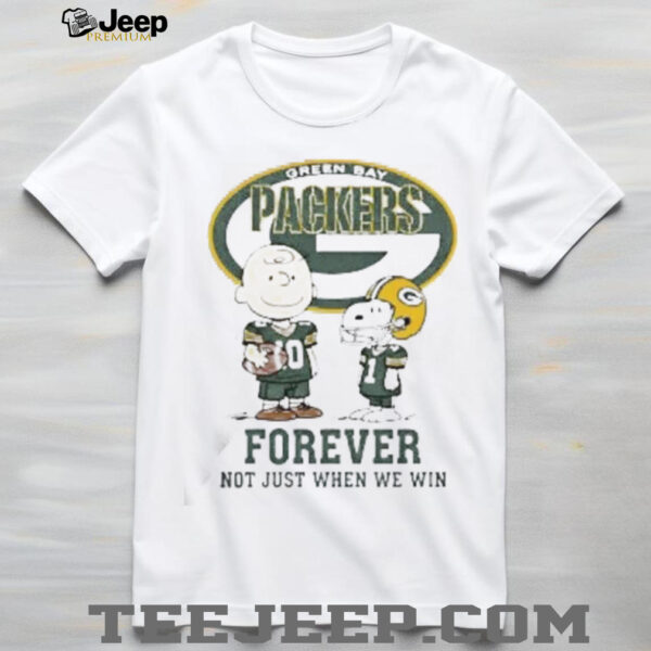 Charlie Brown Snoopy New Orleans Saints Forever Not Just When We Win shirt