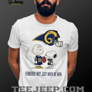 Charlie Brown Snoopy New York Giants Forever Not Just When We Win shirt