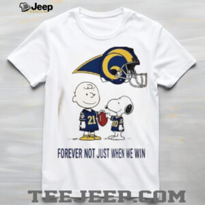 Charlie Brown Snoopy New York Giants Forever Not Just When We Win shirt