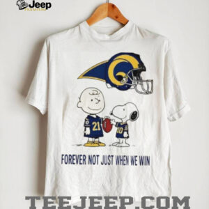 Charlie Brown Snoopy New York Giants Forever Not Just When We Win shirt