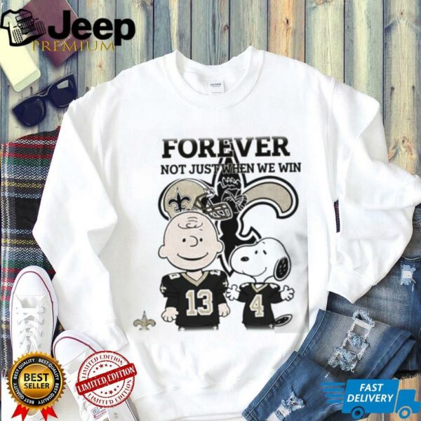 Charlie Brown Snoopy Philadelphia Eagles Forever Not Just When We Win shirt