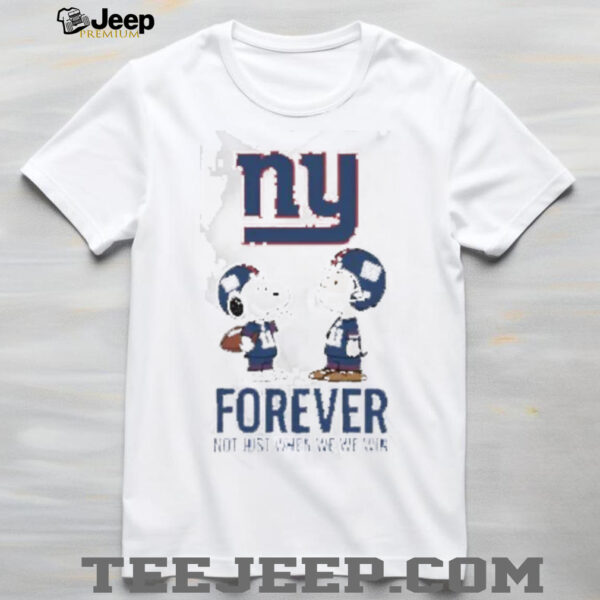 Charlie Brown Snoopy Seattle Seahawks Forever Not Just When We Win shirt