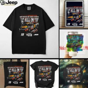 Chase Briscoe Checkered Flag Sports Black 2025 NASCAR Cup Series Playoffs Bass Pro T Shirt