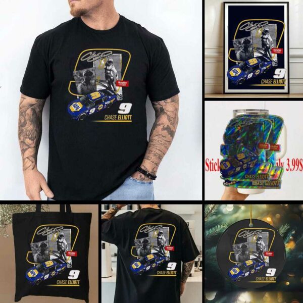 Chase Elliott Hendrick Motorsports Collection Navy NAPA T Shirts