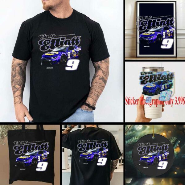 Chase Elliott Hendrick Motorsports Team Collection Black Shirt