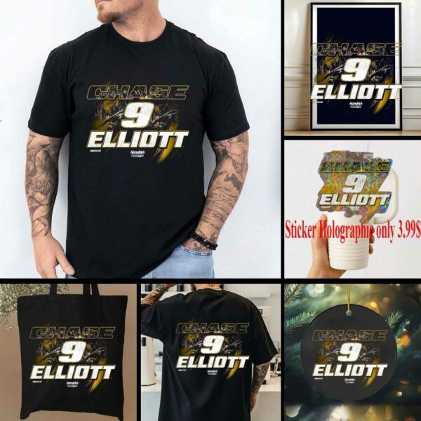 Chase Elliott Hendrick Motorsports Team Collection Camo T Shirts