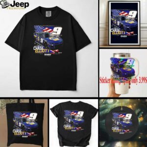 Chase Elliott Hendrick Motorsports Team Collection NAPA Patriotic Car T...