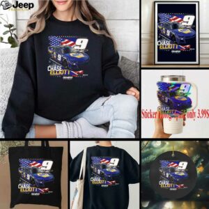 Chase Elliott Hendrick Motorsports Team Collection NAPA Patriotic Car T Shirt