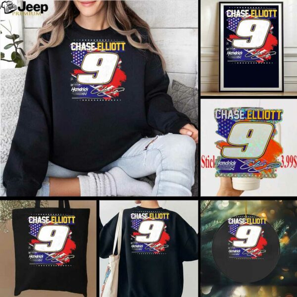Chase Elliott Hendrick Motorsports Team Collection NAPA Patriotic Car T Shirts