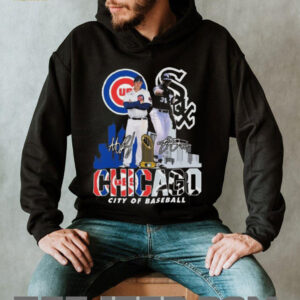 Chicago City Of Baseball Cubs And White Sox Signatures T shirt