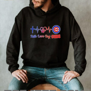 Chicago Cubs Faith Love Dog Heartbeat 2025 shirt