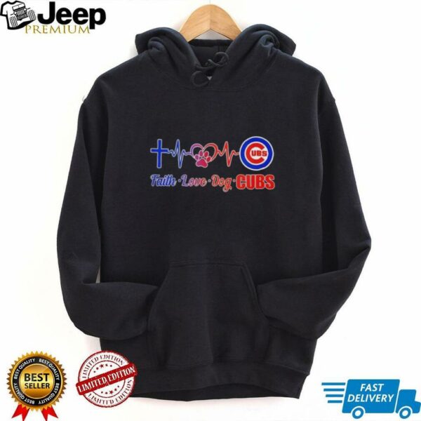 Chicago Cubs Faith Love Dog Heartbeat 2025 shirt