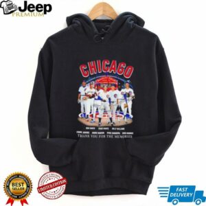 Chicago Cubs Ron Santo and Legends thank you for the memories signatures shirt