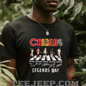 Chicago sports teams players legends way Abbey Road shirt