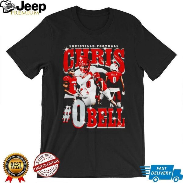 Chris Bell 90’s picture collage Louisville football shirt