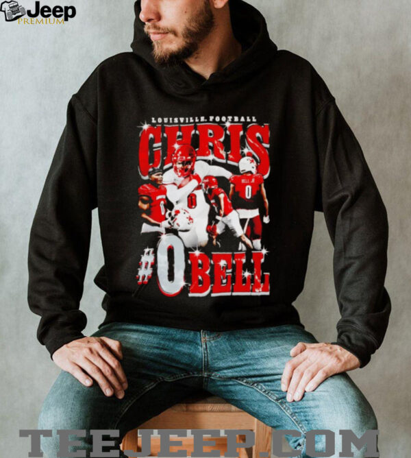 Chris Bell 90’s picture collage Louisville football shirt