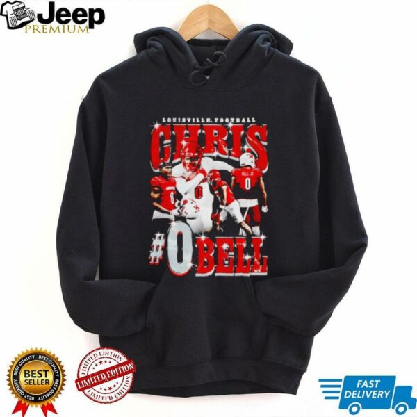 Chris Bell 90’s picture collage Louisville football shirt