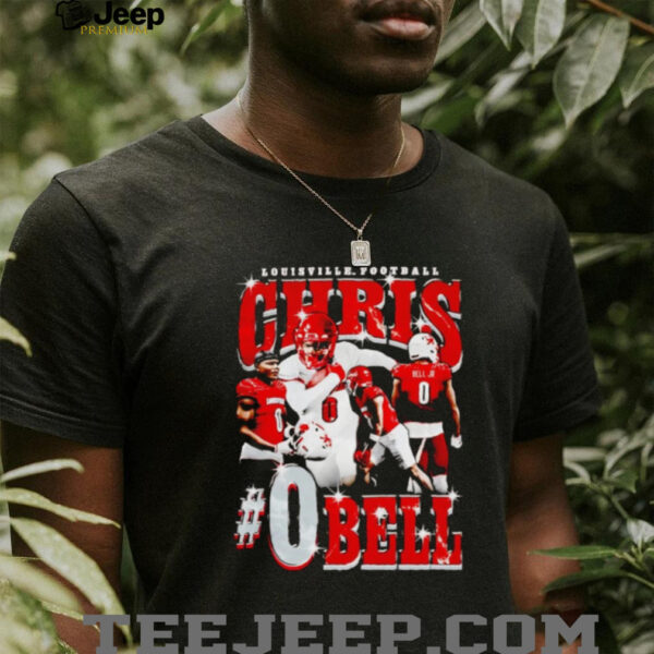 Chris Bell 90’s picture collage Louisville football shirt