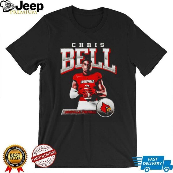 Chris Bell illustrated Louisville football shirt