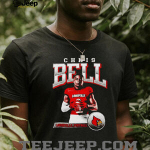 Chris Bell illustrated Louisville football shirt
