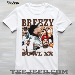 Chris Brown Tour 2025 Breezy Bowl XX T Shirt