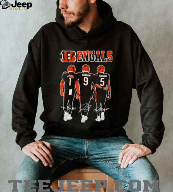 Cincinnati Bengals Chase Burrow Higgins Signatures Shirt