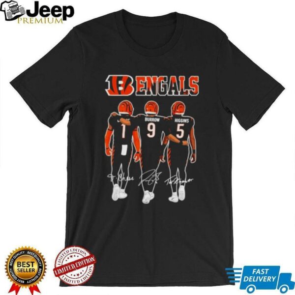 Cincinnati Bengals Chase Burrow Higgins Signatures Shirt