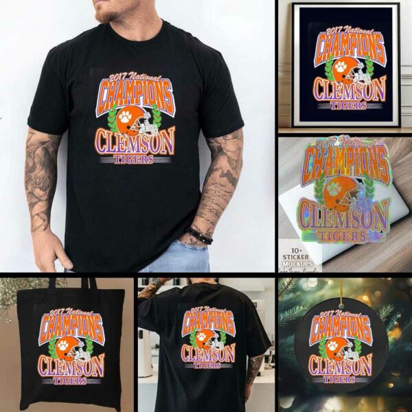 Clemson Tigers 2017 National Champions Football shirt