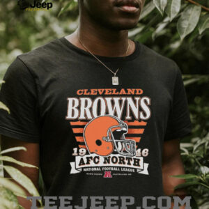 Cleveland Browns Stripe Splash Franklin Throwback T Shirt