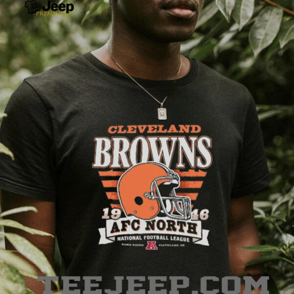 Cleveland Browns Stripe Splash Franklin Throwback T Shirt