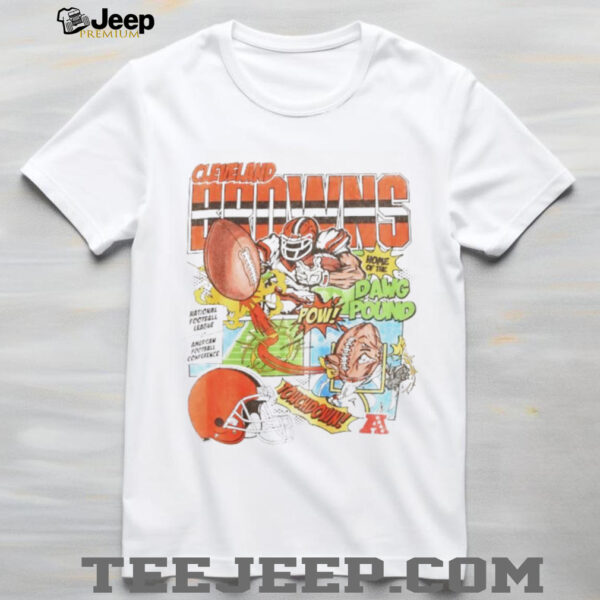 Cleveland Browns football NFL touchdown comic shirt