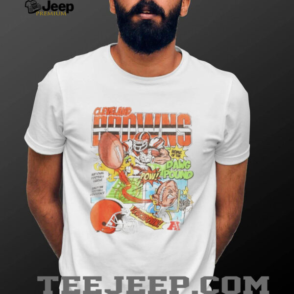 Cleveland Browns football NFL touchdown comic shirt