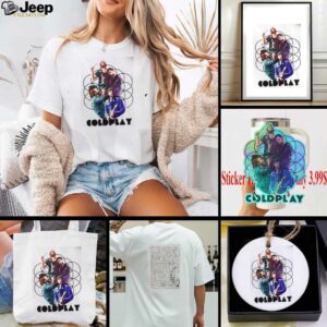 Coldplay 2025 2 Slide Music Of The Spheres Tour Shirt