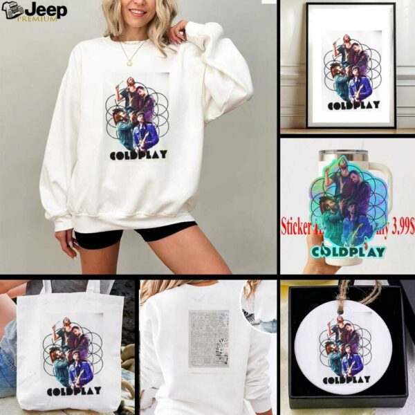 Coldplay 2025 2 Slide Music Of The Spheres Tour Shirt