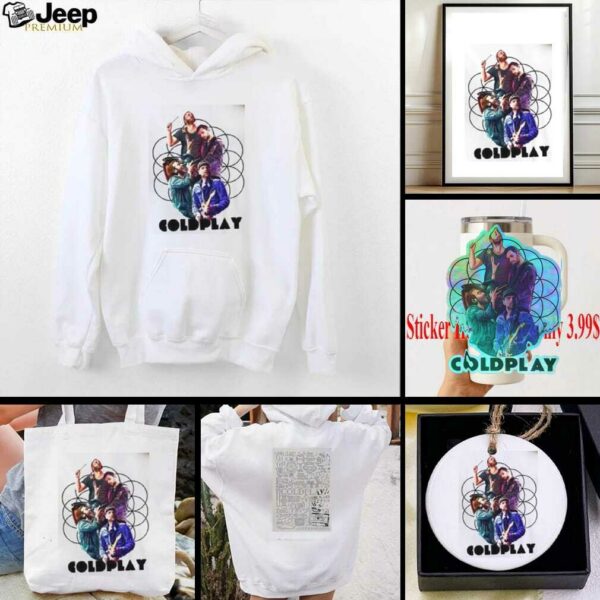 Coldplay 2025 2 Slide Music Of The Spheres Tour Shirt