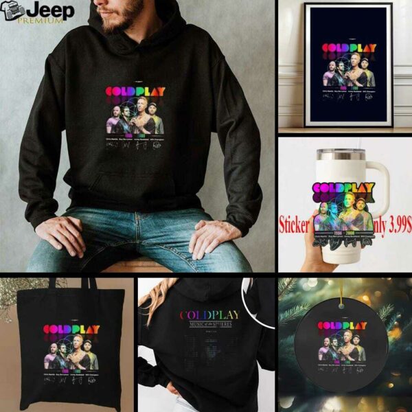 Coldplay 2025 Music Of The Spheres Tour Tshirt
