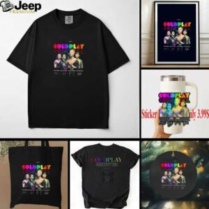 Coldplay 2025 Music Of The Spheres Tour Tshirt