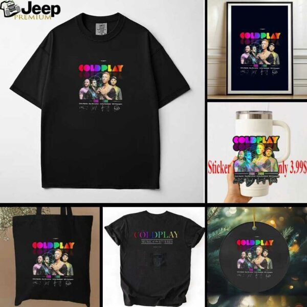 Coldplay 2025 Music Of The Spheres Tour Tshirt