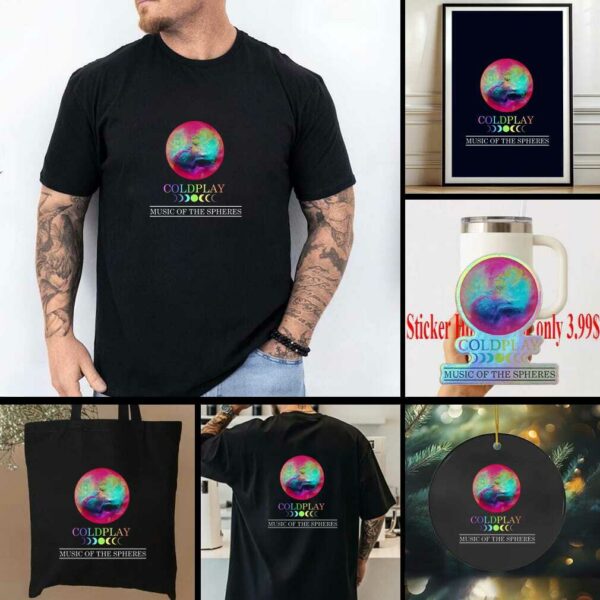 Coldplay Music Of The Spheres World Tour Concert T Shirt